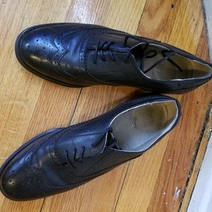 Black loafers
